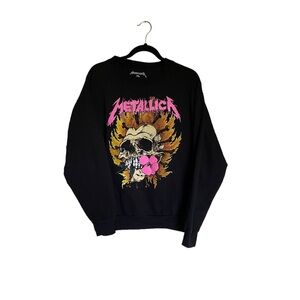 Metallica Black Crewneck Sweatshirt Size L